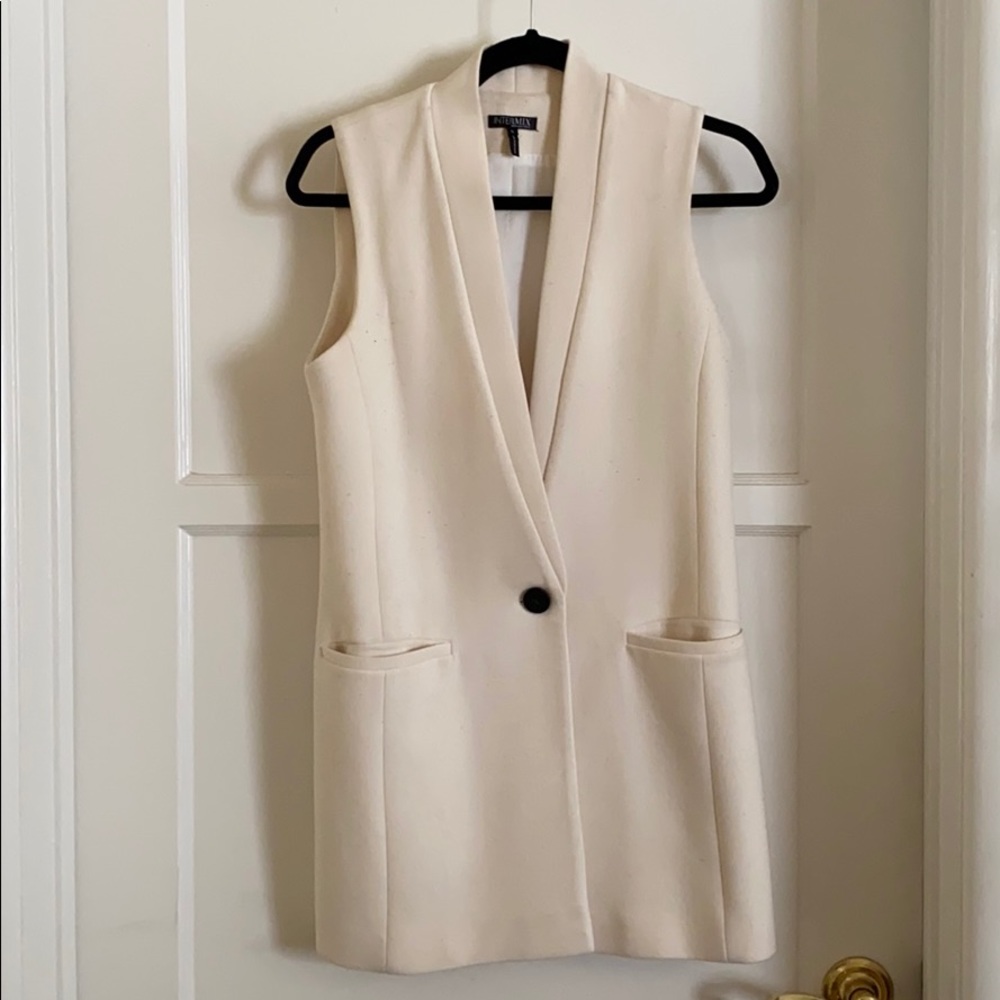 INTERMIX, Cream Vest